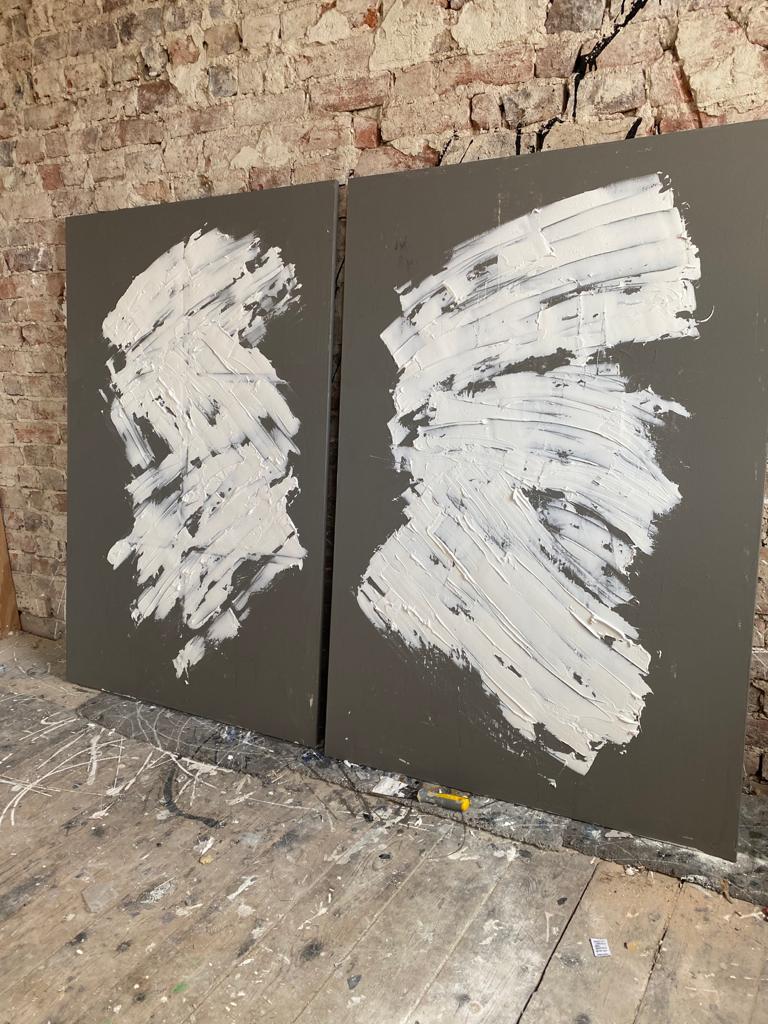 Custom Painted Duo Texture Canvas